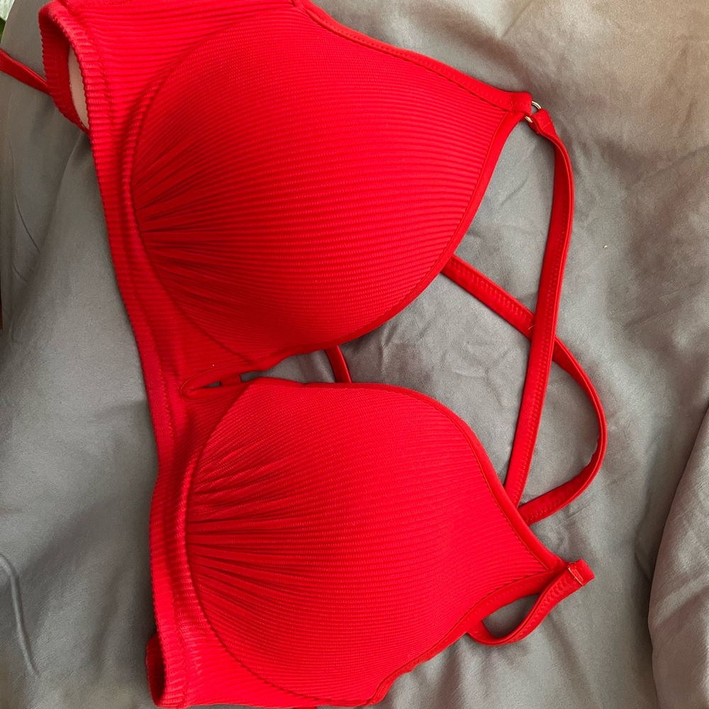 Red bikini top 34D